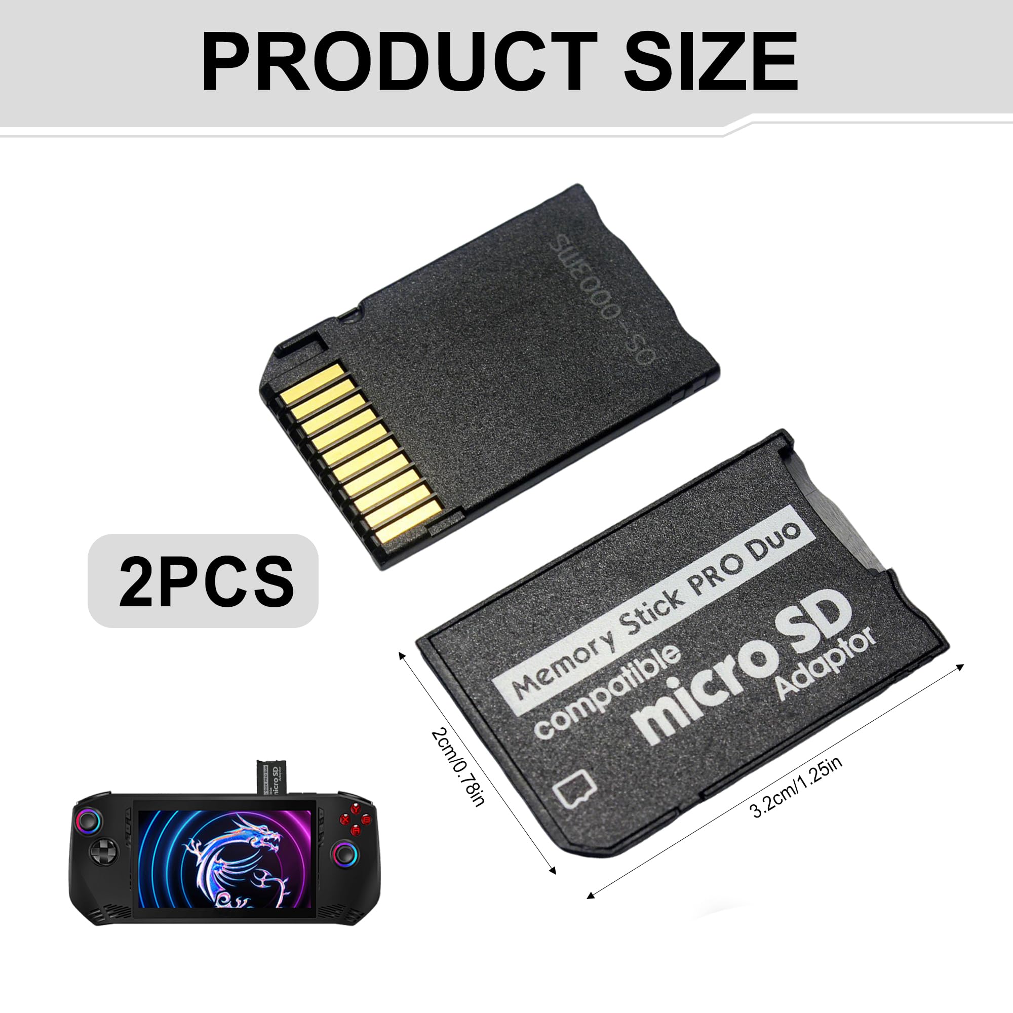 Amazon | メモリースティックアダプター 2個 PSP 1000 2000 3000用